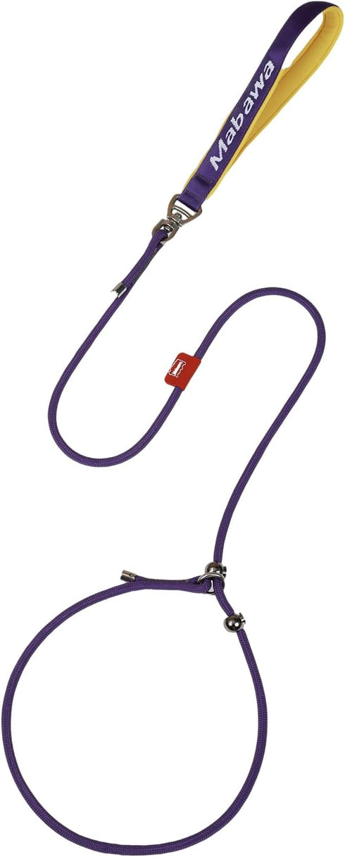 Slip Lead Dog Leash, 5 FT Dog Training Leash with Metal Stopper, Durable No Pulling Dog Lead Leash with Comfortable Handle, Nylon Heavy Duty Rope ...