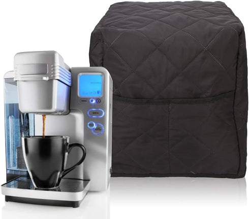 Coffee Machine Cover, Soft Cotton Maker Dust Cover Protective Convenient Adjustable Fit Storage Washable Cleaning Fine Workmanship Neat Stitching ...
