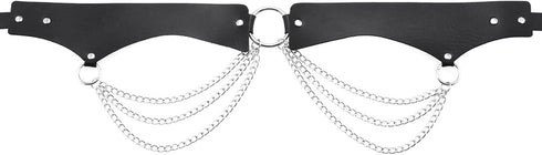 Women Girls Leather Waist Belt Punk Chain Leather Body Waist Belt Goth Layered Accessories Belt...