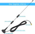 Bingfu Dual Band VHF UHF 136-174MHz 400-470MHz Ham Radio Antenna Magnetic Base SMA Female Antenna for Wouxun BaoFeng BF-F8HP UV-5R UV-82 BF-888S H...