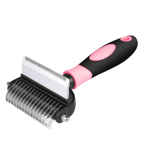 Dog Grooming Brush for shedding with 2 in 1 Professional Deshedding Tools and UNDERCOAT Rake for Long and Short Haired Dogs with Double Coat with ...