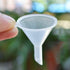 10Pcs White Small Clear Plastic Mini Funnels for Bottle Filling, Perfumes, Essential Oils, Science Laboratory Chemicals, Arts & Crafts Supplies Cl...