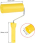 uxcell Nitrile Rubber Paint Roller Brush 6 Inch 15cm for Household Wall Painting Treatment with Plastic Handle...