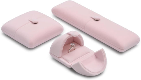 Oirlv Pink Velvet Bangle Gift Box Bracelet Storage Case Jewelry Gift Boxes...