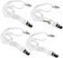 Long Bed Sheet Clips,Adjustable Bed Fitted Sheets Mattress Holder Straps Suspender Fastener,4 Pieces (White)...
