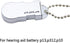 Hearing Aid Battery Case Small - Plastic Button Cell Holder Storage Caddy with Key Chain (for P13/P312/P10)...