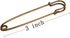 Baitaihem 50 Pcs Large Steel Safety Pins 3 inch Heavy Duty Safety Pins for Blankets, Skirts, Kilts, Crafts(Brown)...