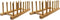 INNERNEED Bamboo Wooden Plate Racks Dish Stand Holder Kitchen Storage Cabinet Organizer for Dish/Plate/Bowl/Cup/Pot Lid/Cutting Board (Pack of 2)...