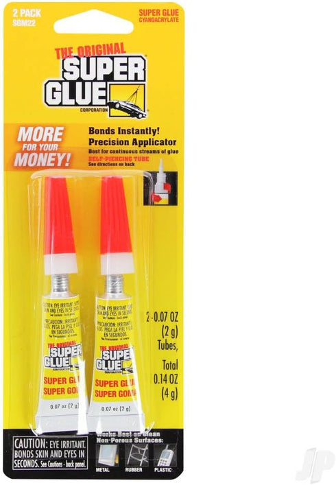 Pacer Tech SGM22-12 Original Super Glue Bonds Metal, Aluminum, Rubber, Most Plastics, Ceramics, China, Wood, Pottery, Jewelry (2 Pack)...