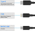 Multi 3 in 1 USB Long iPhone Charging Cable, 3M/10Ft Nylon Braided Universal Phone Charger Cord USB C/Micro USB/Lightning Connector Adapter for An...