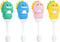 Baby Toothbrush Soft Bristles for Toddlers & Children Aged 1-4 Fun Dinosaurs Shape for 360 Degree Cleaning Gifts for Kids’ Birthday (4 Count (Pack...