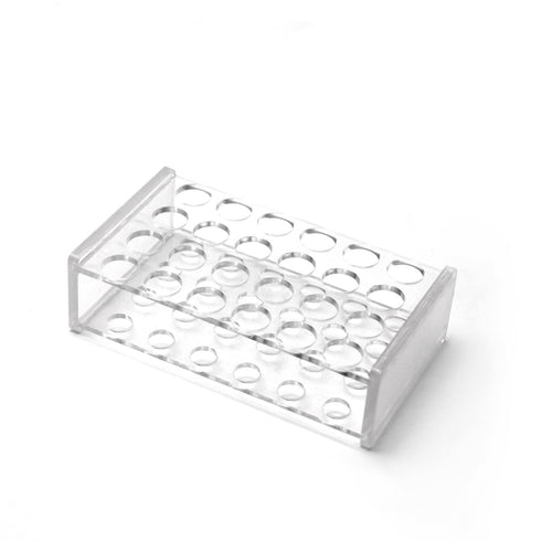 Othmro 1Pcs Test Tube Rack Holder, 14mm 24Well Centrifuge Tube Holder, Rectangular Plastic Stand Bracket Rack Test Tube Rack for Labortory Holder ...