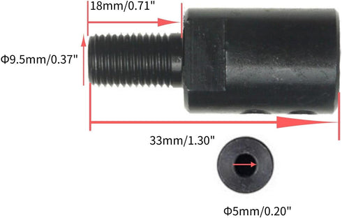 CHANCS Thread 0.8mm-10mm Drill Chuck 3/8-24UNF Threaded Connecting Rod Inner Diameter 5mm Great Clamping Force Keyless Drill bits Drill Accessorie...