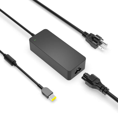 Square Tip 90W AC Charger Fit for Lenovo ThinkPad X1 Carbon 4th 3rd 2nd Gen Laptop Power Supply Adapter Cord...