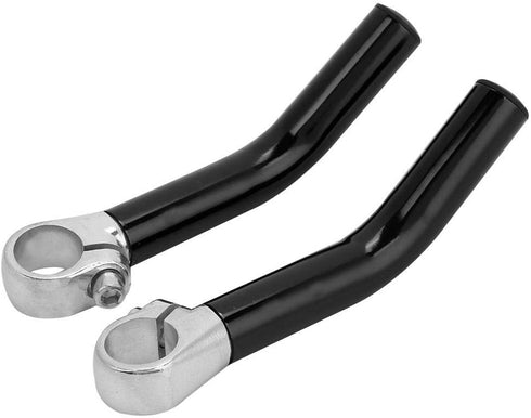 Dilwe VGEBY1 Handlebar End, 1 Pair Aluminum Alloy Handlebar Grip End End with Stopper for 22.2mm Handlebar Replacement(Black)...