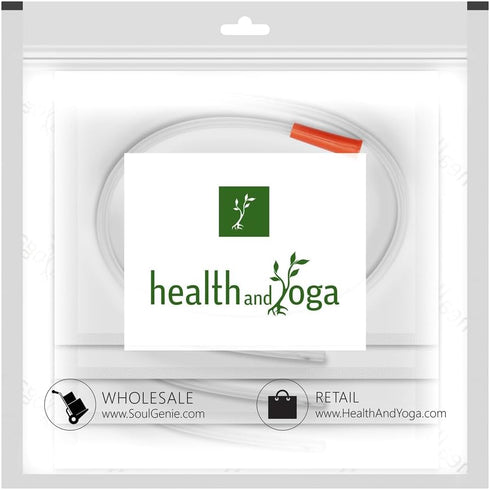 HealthAndYoga™ Long PVC Colon Tips Saver Pack (Set of 10) - Enema Replacement Supplies – Works with Most Enema Kits - Home Use Anal Douche Tubes, ...