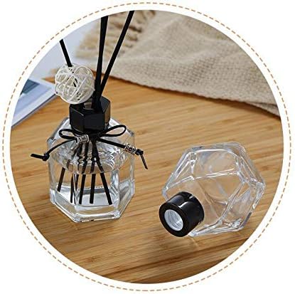 1Pcs 150ml 5 fl oz Empty Refillable Clear Glass Diffuser Bottle Aromatherapy Diffuser Jar Container Fragrance Accessories Use for DIY Replacement ...