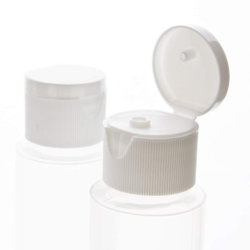 Chica and Jo 2oz Clear Plastic Empty Squeeze Bottles with Flip Cap - BPA-free - Set of 6 - TSA Travel Size 2 Ounce Made in the USA...