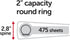 OfficeMax Durable Reference Binders with Round Ring 2", Black...