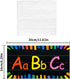 12 Pcs Alphabet Bulletin Board Strips, Alphabet Chart Number Line for Classroom Wall Decorations, Including ABC Number Line and 0-10 Number Bullet...