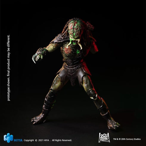 Hiya Toys Exquisite Mini Series 1/18 Scale 5 Inch Predators Battle Damage Berserker Predator Action Figure...