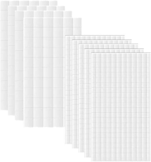 2400pcs Square Sided Adhesive Foam, 3D Foam Dots Dual-Adhesive for Craft DIY Art, Office Supplies, Scrapbooking?Two Sizes?...