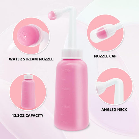 Peri Bottle for Postpartum Care,12 OZ Perineal Bottle Postpartum Essentials Upside Down Peri Bottle for Perineal Recovery and Cleansing After Birt...