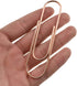 HAHIYO Paper Clips Sturdy 4 inches Length 14 Pack Paperclips Heavy Duty Tight Grip Rust Proof Reusable Metal Bright Rose Gold for Home Office Scho...