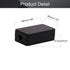Fielect 1.89 x 1.02 x 0.61 inch Junction Box ABS Plastic Dustproof Universal Electrical Project Enclosure Black 4Pcs...