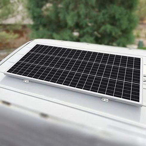 Newpowa Solar Panel Mounting Z Bracket with Nuts and Bolts Supporting for RV, Boat, Wall, Off Grid Roof Installation A Sets of 4 Units Sliver Alum...