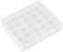 Sewing Machine Bobbins Box, Empty Bobbin Storage Organizer Hard Plastic Case Transparent 25 Slots Spools Class Container Sewing Craft Clear Box Th...