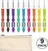 9 Pieces Crochet Hooks Ergonomic Crochet Hooks Set Needles for Arthritic Hands with a Case...