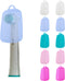 V-TOP Toothbrush Covers Caps, 10 Pack Toothbrush Head Cover for Travel, Silicone Portable Tooth Brush Protecter Cover Pod Case for Home and Outdoo...