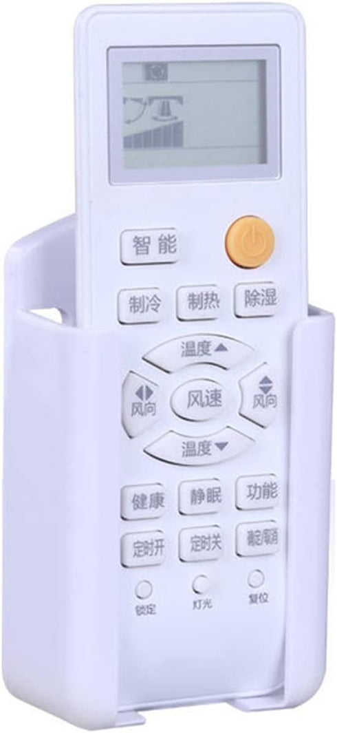 Air Conditioner Remote Control Holder Rack Self Adhesive Media Storage Box Case Wall-Mount Organizer Stand Mount Bracket Stand...
