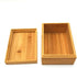 Zhou Bamboo Natural Storage Box with Cover - Unpainted Wooden Gift Box (6.3x4.72x2.76 inch)...