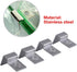Pack of 4 Stainless Steel Aquarium Fish Tank Glass Cover Clip Support Holder for Protecting(12mm)...