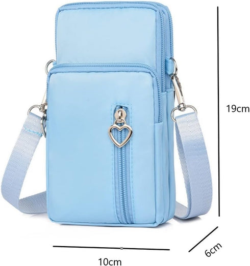 Mobile Phone Purses Bag,Waterproof Crossbody Phone Wallet Case, Cellphone Crossbody with Shoulder Strap,Outdoor Sweat-Proof Running Armbag,Crossbo...