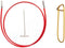 ChiaoGoo Twist Red Lace Cable Large 37-Inch (94cm) Fits US 9, 10, 10.5, 11, 13, 15 Interchangeable Knitting Needle Tips, Includes Tightening Key, ...