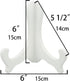 Artliving White 6 inch Plastic Easels Plate Holder Stand Display Stands Picture Frame Stand Holder-Set of 4...