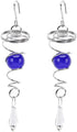 Wind Spinner Stabilizer Crystal Ball, 2 Gazing Ball Spiral Tail Wind Spinner Garden Wind Spinner Tail Stabilizer with Swivel Hook(Blue)...