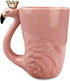 16 oz Cute Pink Coffee Mug Ceramic Flamingo Gift Unique Cups Mom Day Gift for Women Her Grandma Pretty Mug Funny Coffee Cup Funky Xmas Presents fo...