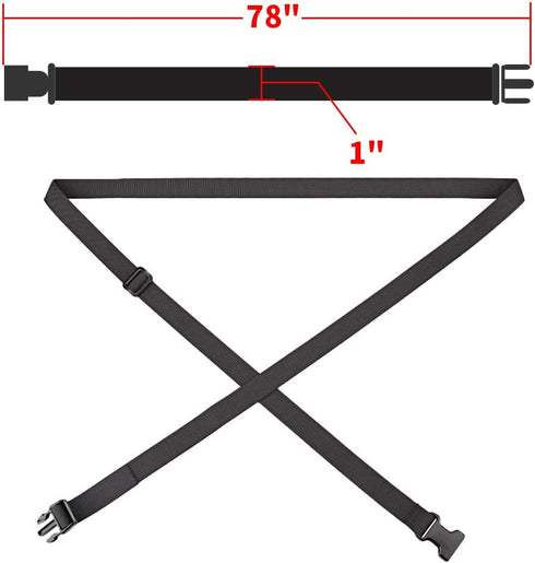 MAGARROW 78" x 1" Strap Buckle Packing Straps Adjustable 1-Inch Belt...