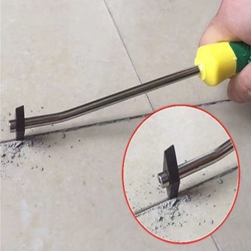 2pcs Grout Removal Tool 10x20mm Tungsten Steel Joint Tile Joint Cleaning Scraper for Tile Joints and Seams or Corner...