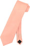 Vesuvio Napoli NeckTie Solid PEACH Color Men's Neck Tie...