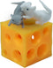 Stretchy Cheese and Mice Toy , 2 Squishable Mouse and Cheese Block Toys, 2 Cute mice and a Cheese Toy?Squeeze Food and Animal Toys,Stress Busting ...