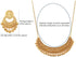 Touchstone Indian Bollywood Traditional Crescent Half Moon Theme Filigree Work Long Artistic Designer Jewelry Necklace Set In Antique Gold Tone Fo...