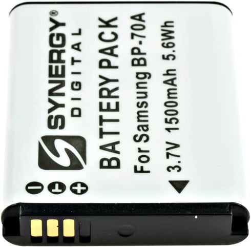 Synergy Digital Digital Camera Battery, Compatible with Samsung BP70A, BP-70A, BP70, EA-BP70A, EABP70A, IA-BP70A, IABP70A Digital Camera Battery (...