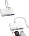 SD Card Reader for iPhone Dongle(2Pack) Lightning to USB Micro SD TF Charger Cable OTG Adapter for 14 13 12 11 Pro Camera Memory Viewer Flash Driv...