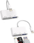 SD Card Reader for iPhone Dongle(2Pack) Lightning to USB Micro SD TF Charger Cable OTG Adapter for 14 13 12 11 Pro Camera Memory Viewer Flash Driv...