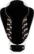 Metal Pearl Open Choker Necklace Adjustable Gold Pearl Choker Necklaces for Women Round Open Cuff Necklace Elegant Cuff Collar Necklace Statement ...
